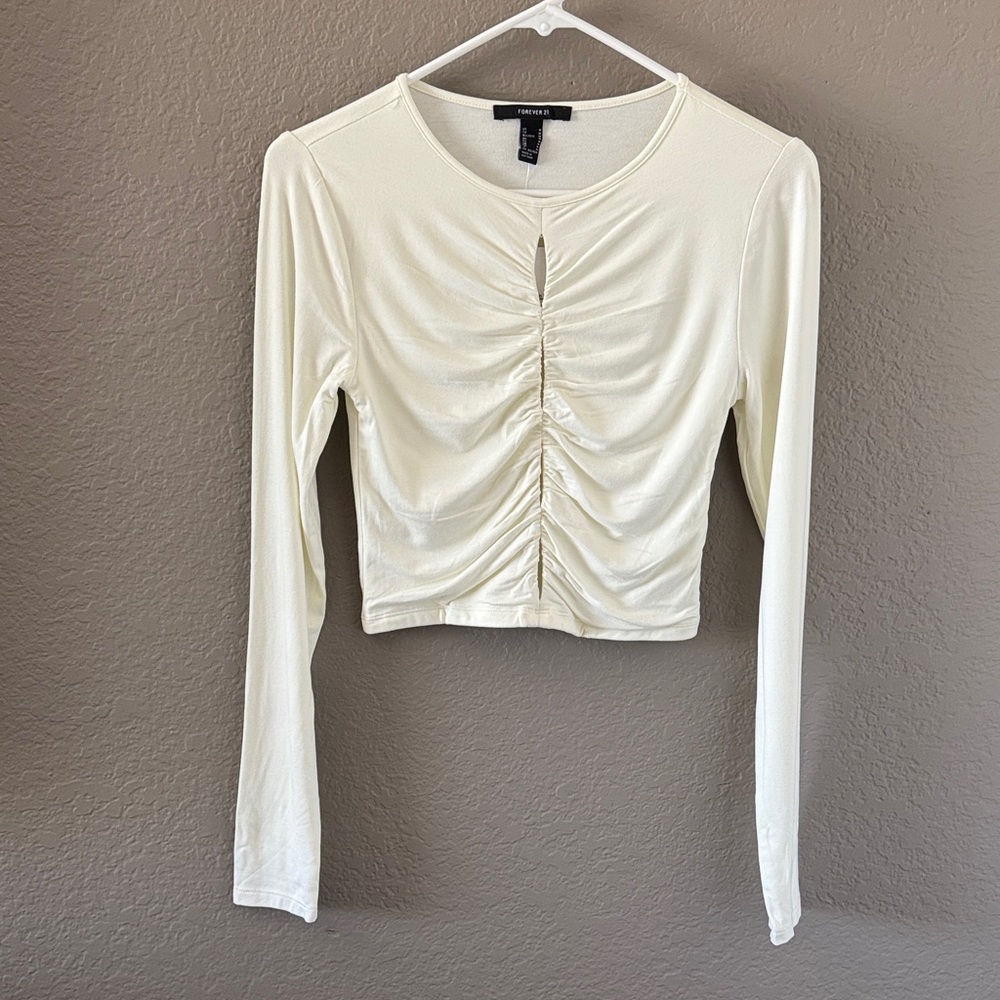 Ruched Long Sleeve Top